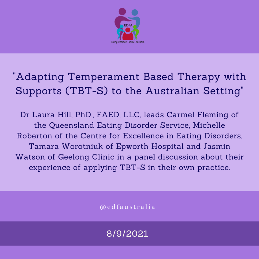 Adapting TBT-S to the Australian setting webinar for EDFA