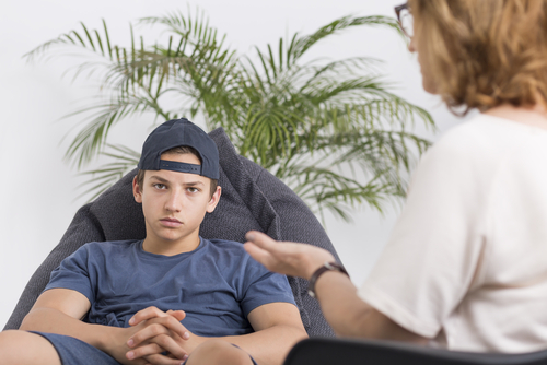 teen with eating disorder angry