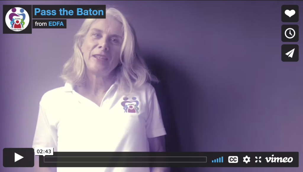 Christine Naismith talks about Pass the Baton and World Eating DIsorders Aciton Day